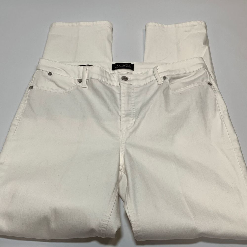 Talbots White Straight Leg Jeans